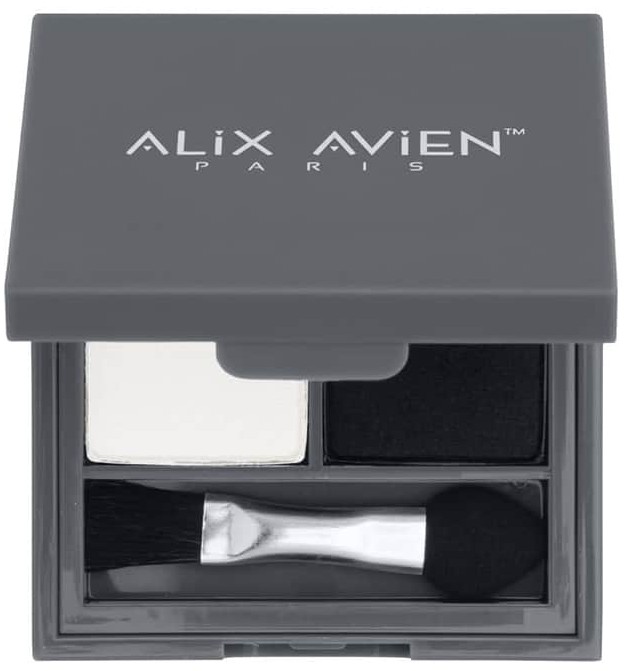 Duo Eyeshadow – 201Pearly White & Black Velvet